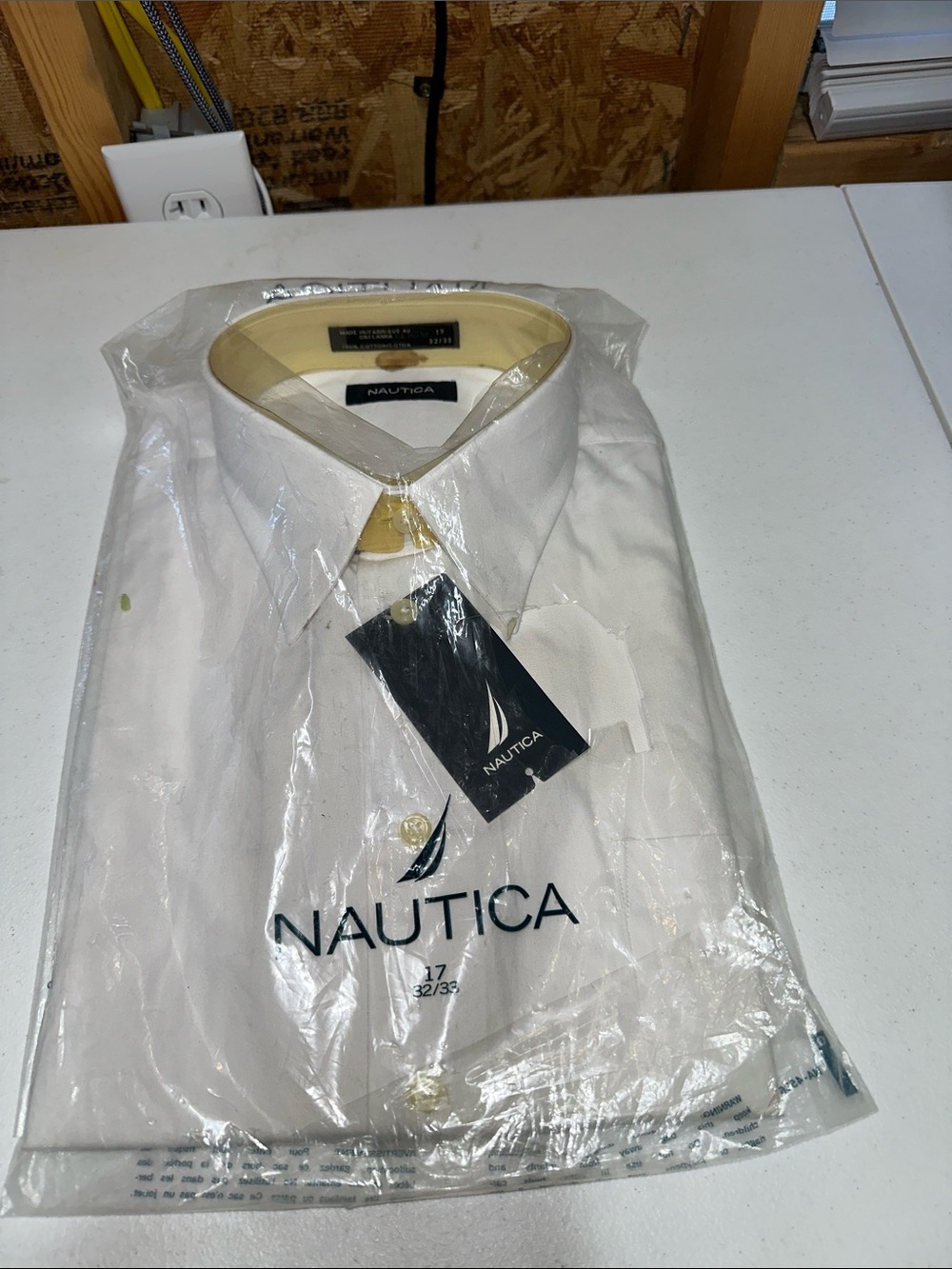 Nautica Men’s White Dress Shirt …(90)